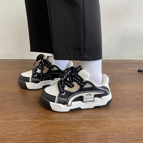 Korean version thick sole heightening couple men and women casual dad shoes trendy Korean version versatile student niche sports shoes summer