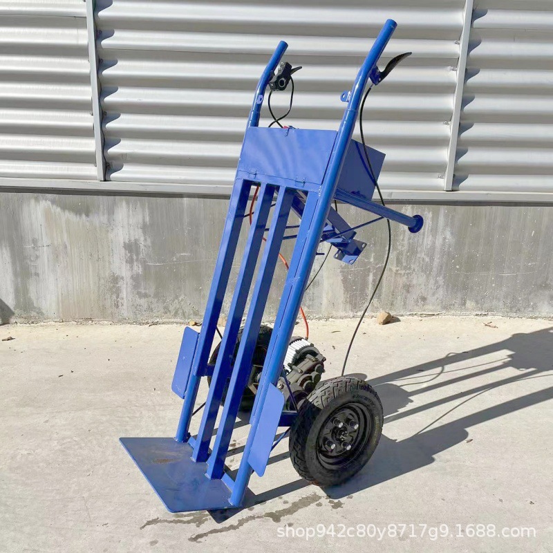 电动四轮手推车 大棚果园养殖爬坡工地小推车 仓库车间转运平板车