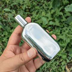 新商品スポット香水瓶50mlメッキガラス瓶13バヨネットメッキ銀スプレー香水瓶