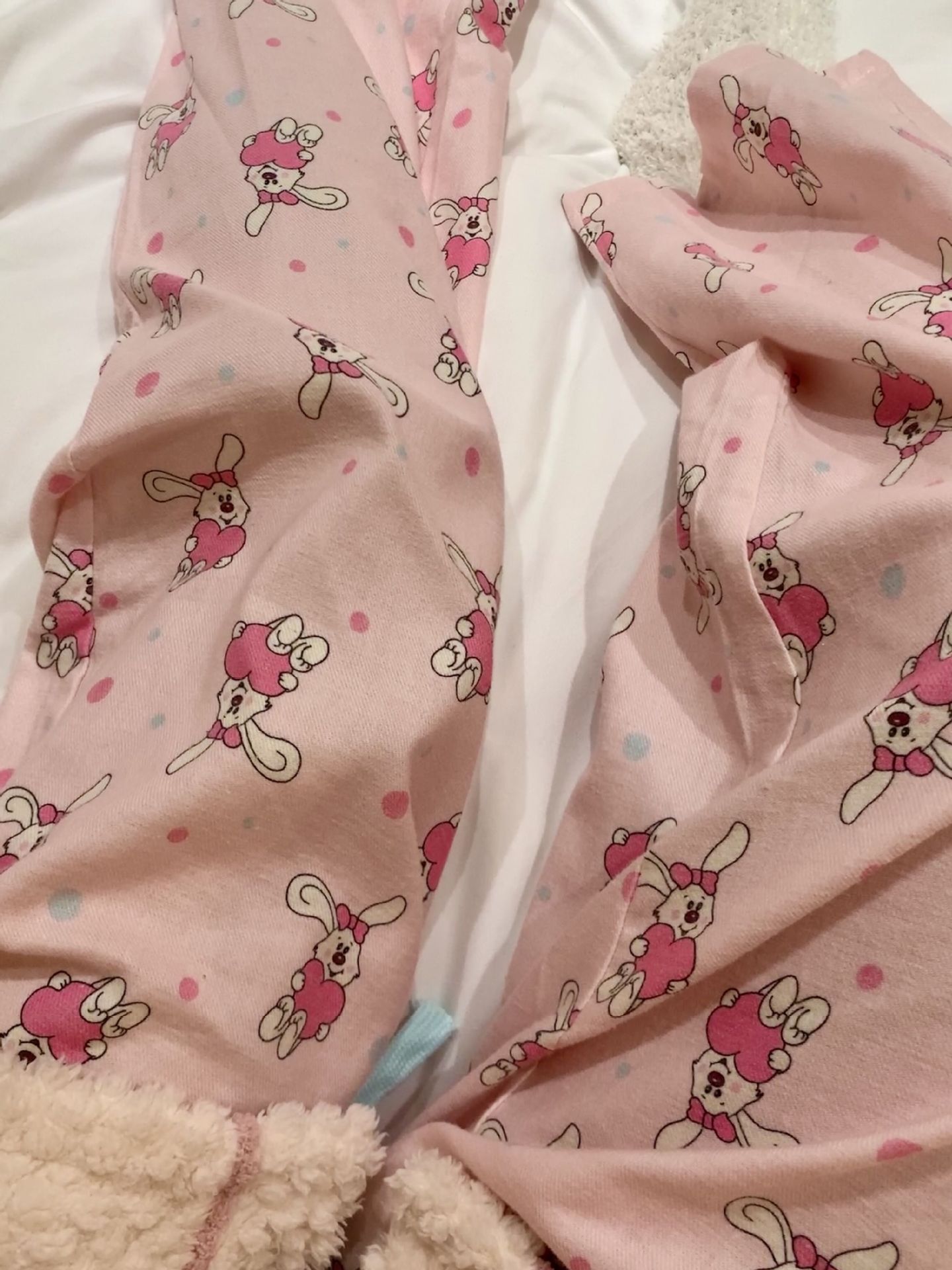 Pijamas sueltos de cereza de manzana de algodón cepillado, pantalones lindos para el hogar