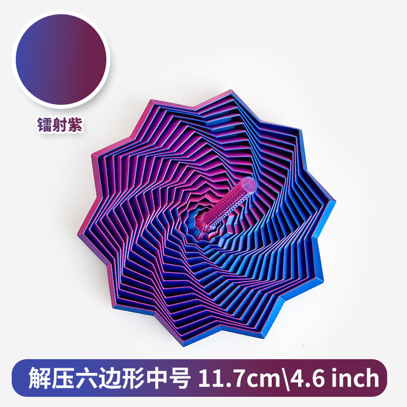 跨境热销减压3D打印感官烦躁之星六边形带手柄解压多边形玩具批发|undefined
