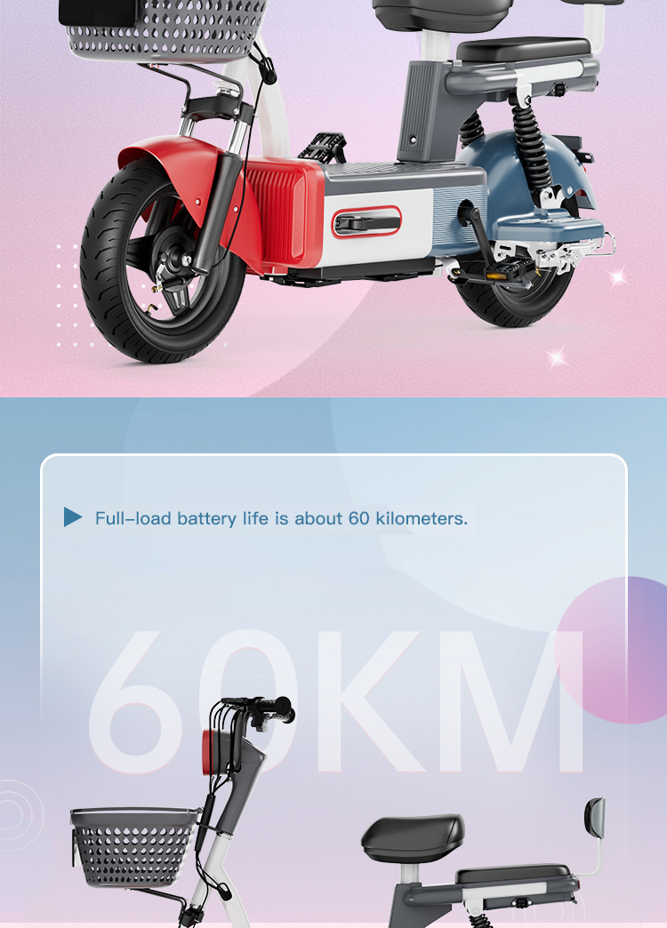 Small Electric Vehicle for Students, Convenient, Fast Charging, Anti-theft