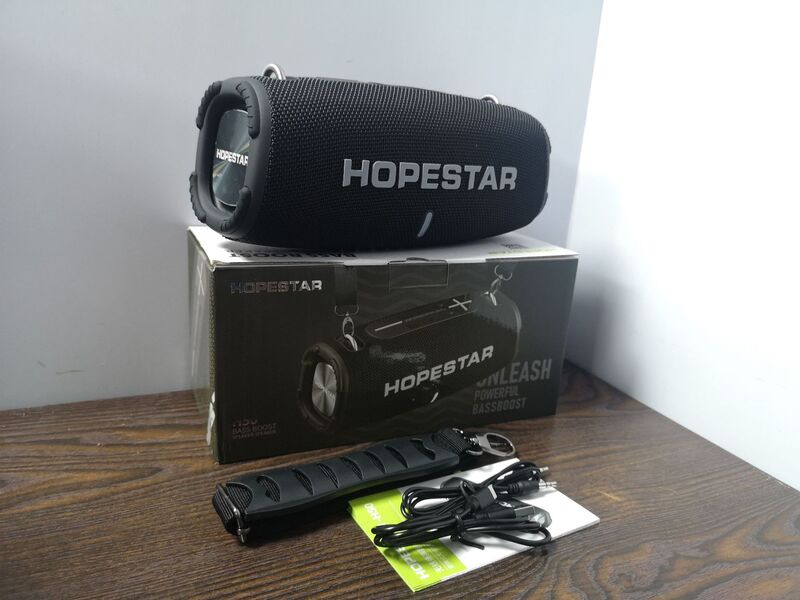 HOPESTAR H50 アウトドアポータブルワイヤレスBluetoothスピーカー 大出力デュアルスピーカー 大音量 ハンドストラップ付き FMラジオ搭載|undefined