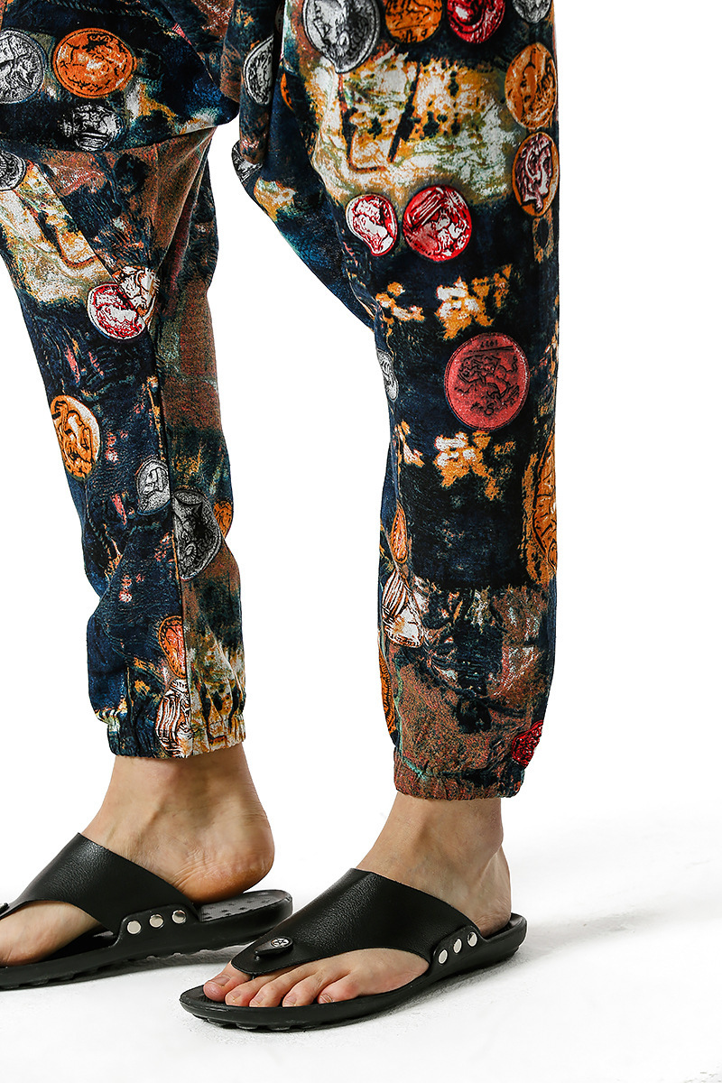 men's and women's foreign trade Harun yoga pants loose bohemian pants hanging pants moth pants 97