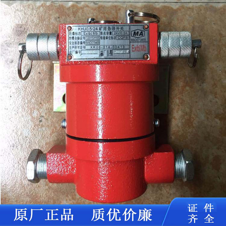 KHJ0.5/24矿用防爆双向拉绳急停开关KHJ0.5/24矿用本安型急停开关