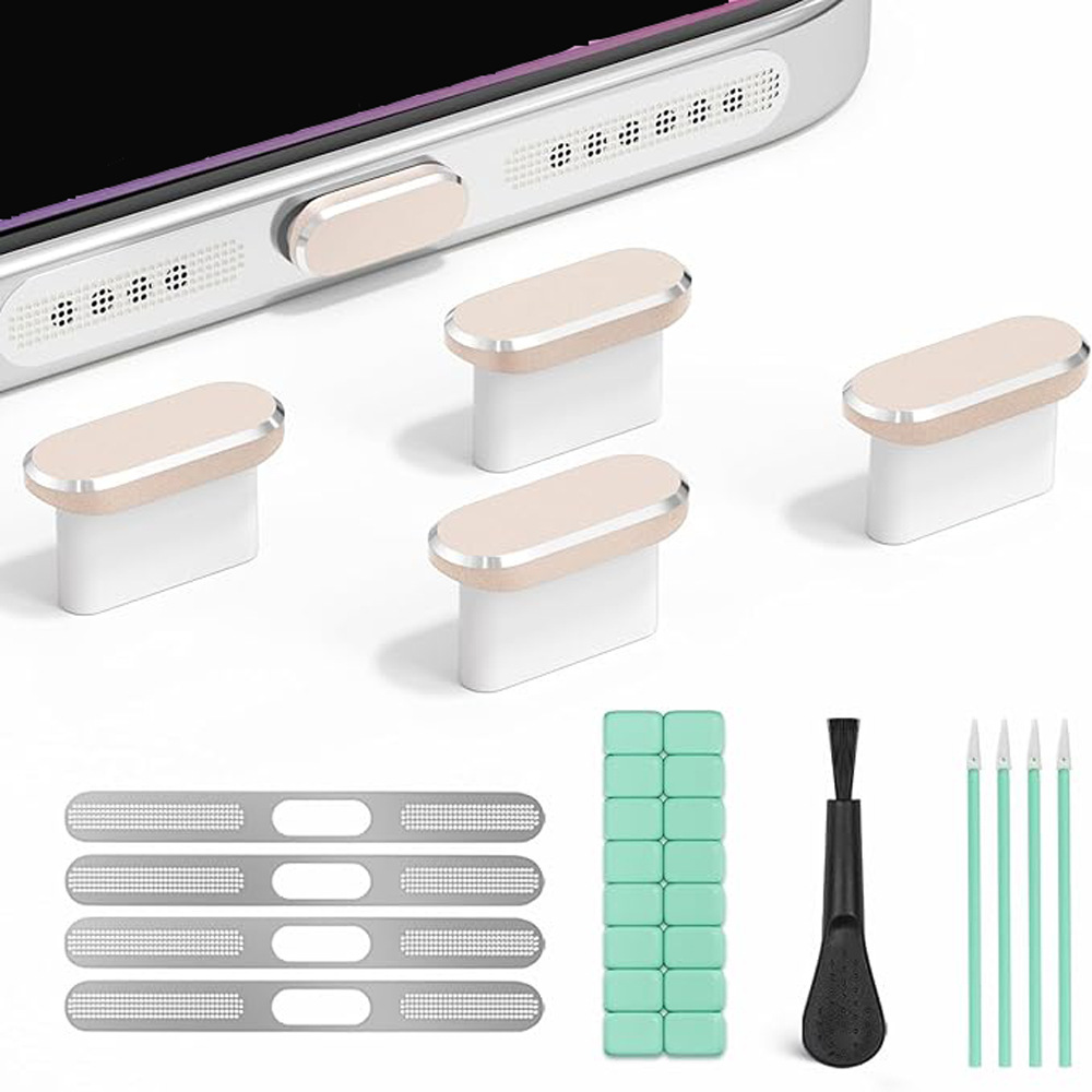 手机防尘塞套装USB C 防尘塞适用于iPhone 15/16、17防尘清洁套装