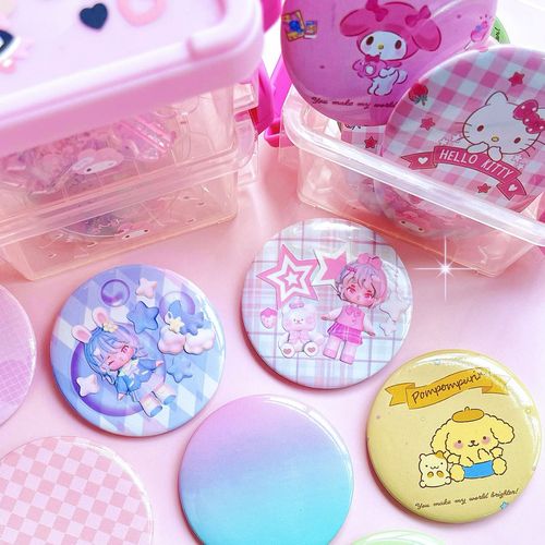 [Cross-border] Baji Gupan Badge Storage Bag Creative Guka Badge Children's DIY Brooch Accessories Chest