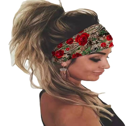  New Arrival Women's European & American-Style Yoga-Friendly Hip-Hop Headscarf, Cycling Hairband, Streetwear Scarf, and British-Style Silk Neckerchief
