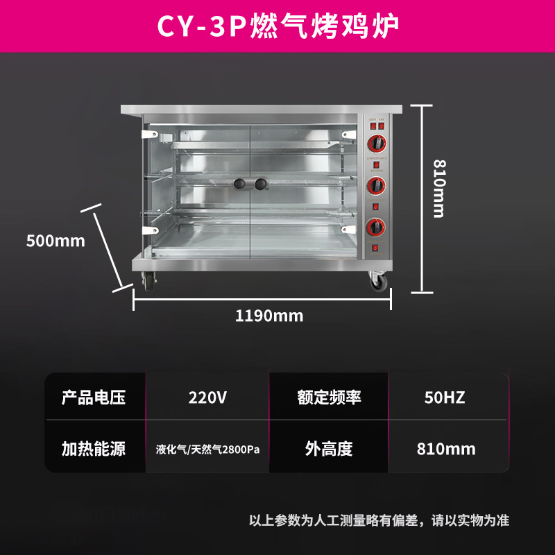 CY-3P 가스 로스트 치킨 스토브