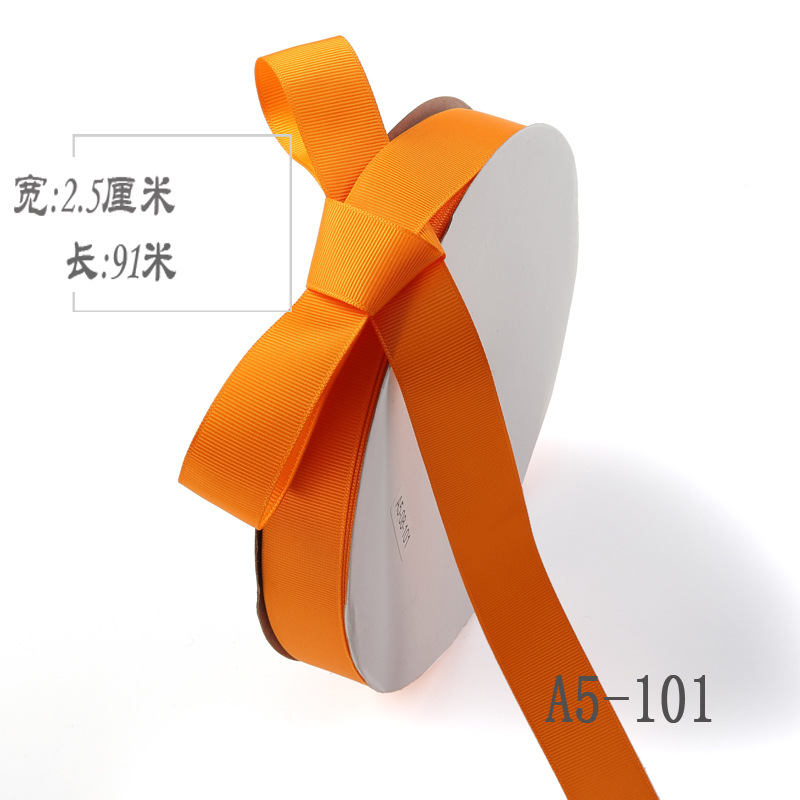 2,5 cm de alta densidad costilla cinta ramo de seda fruta caja de regalo embalaje color Ropa Accesorios hilo de unión cinta