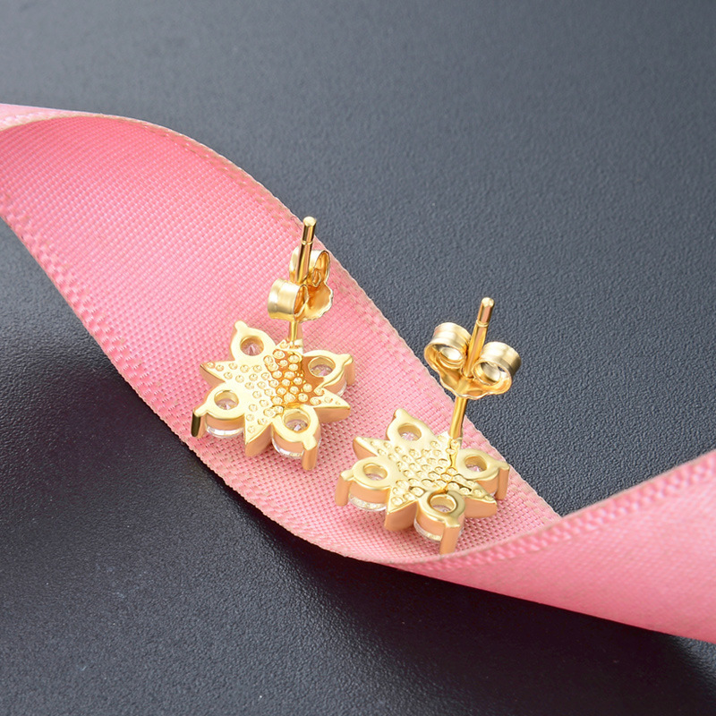 S925 plata esterlina estrella pendientes de diamantes femeninos coreanos temperamento de moda simple inswind suministro transfronterizo una venta al porcelana