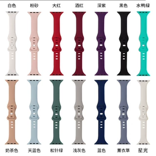 新款适用Apple watchS10苹果小细腰硅胶手表带iWatch小蛮腰修身款