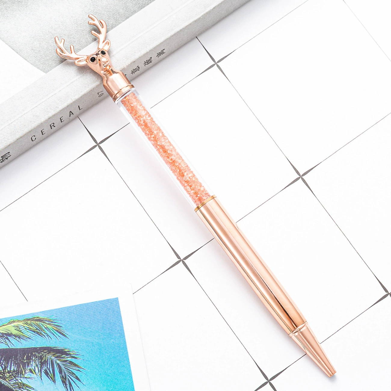 Creative metal ballpoint pen, multicoloured rollerball pen, Nordic style, Birthday gift