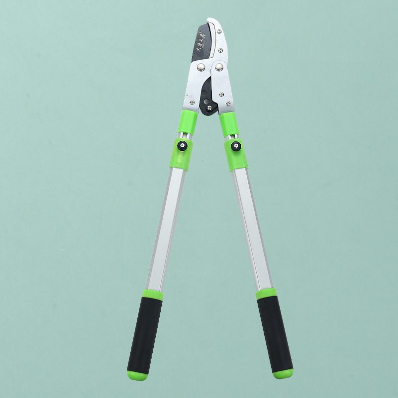 Ventas de la fábrica Jiutong cabeza recta ahorro de mano de obra retráctil gruesa rama poda tijeras de jardinería árbol de frutas potentes
