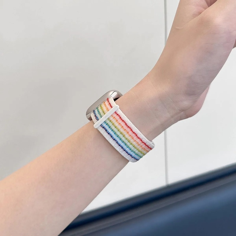 ins は iwatch ナイロンループマジックストラップ S10 Apple s9 ウォッチ SE スポーツ 8/7/男性と女性のリストバンドに適しています。|undefined