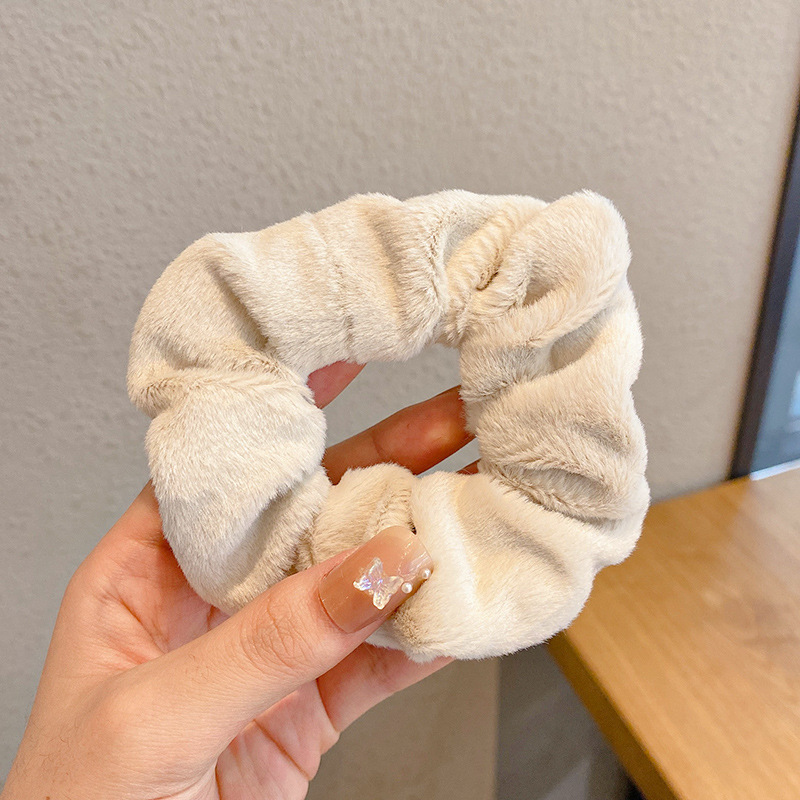 Anillo de cabello de intestino grande coreano para mujeres de alto nivel toallas cuadradas cuerdas de cabello de alta elasticidad y elásticas duraderas flojas flojas