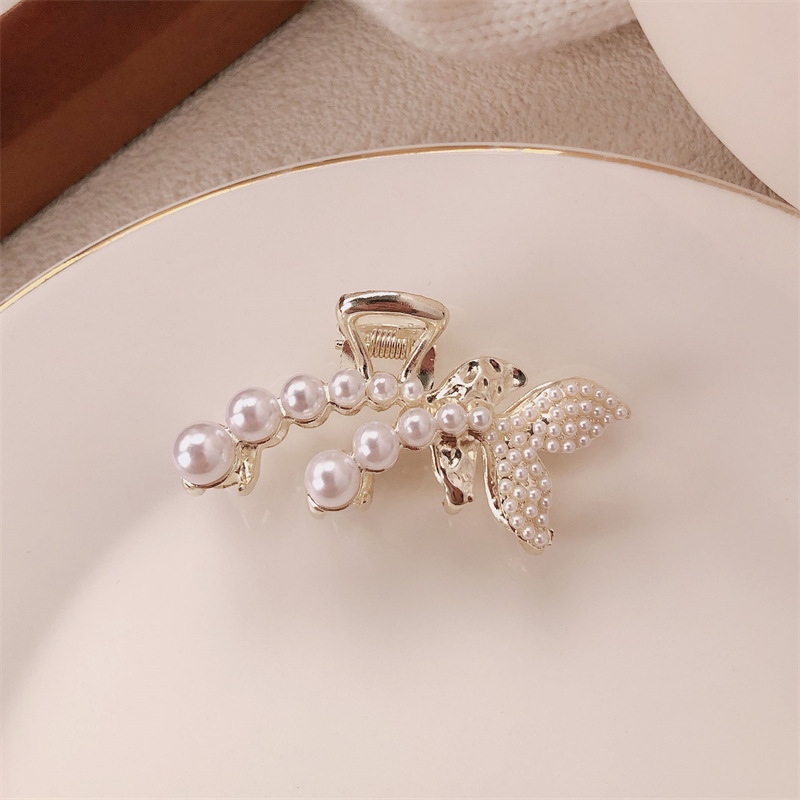 A4589 clip de agarre de cola de pez Perla