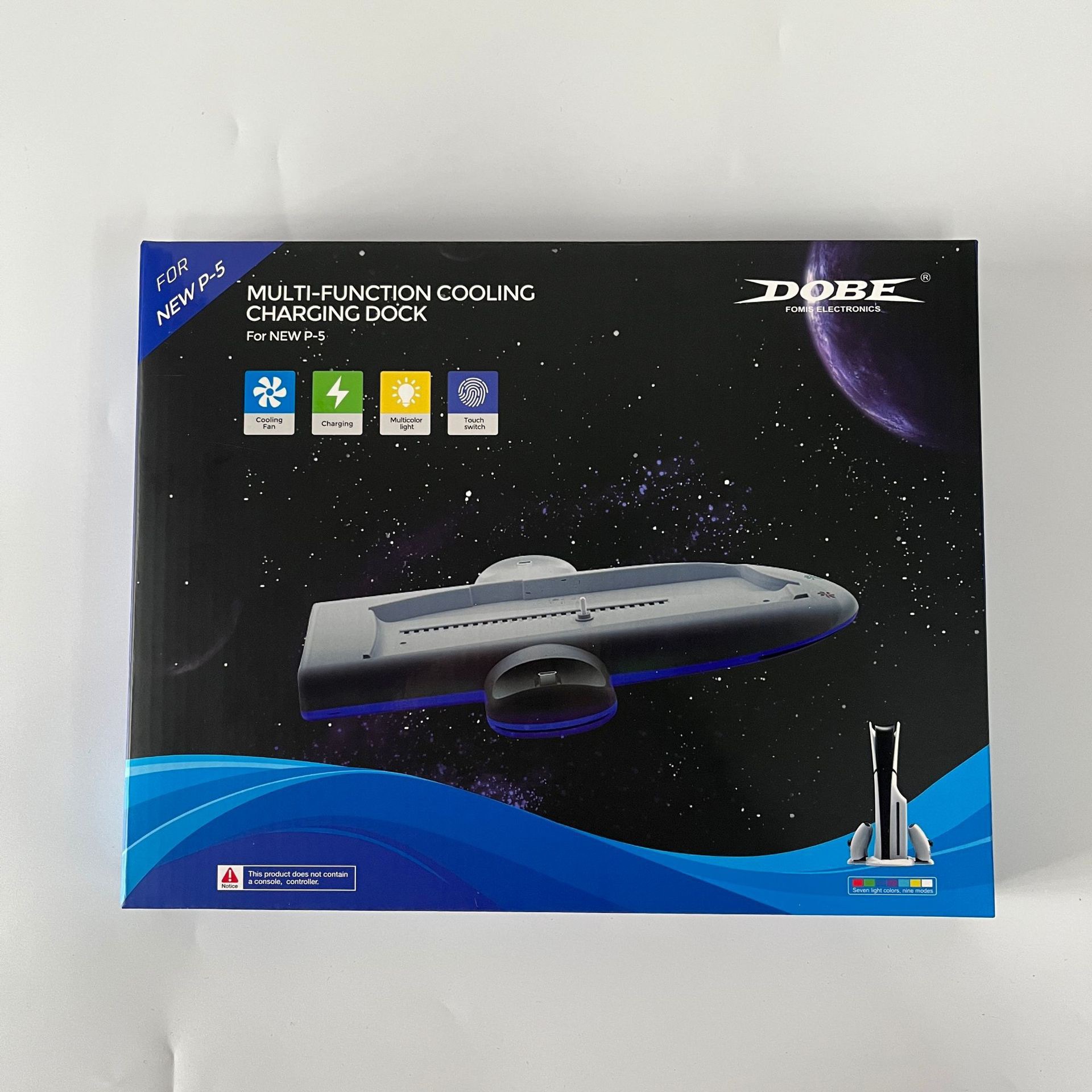 PS5游戏手柄座充带RGB多功能炫彩氛围灯