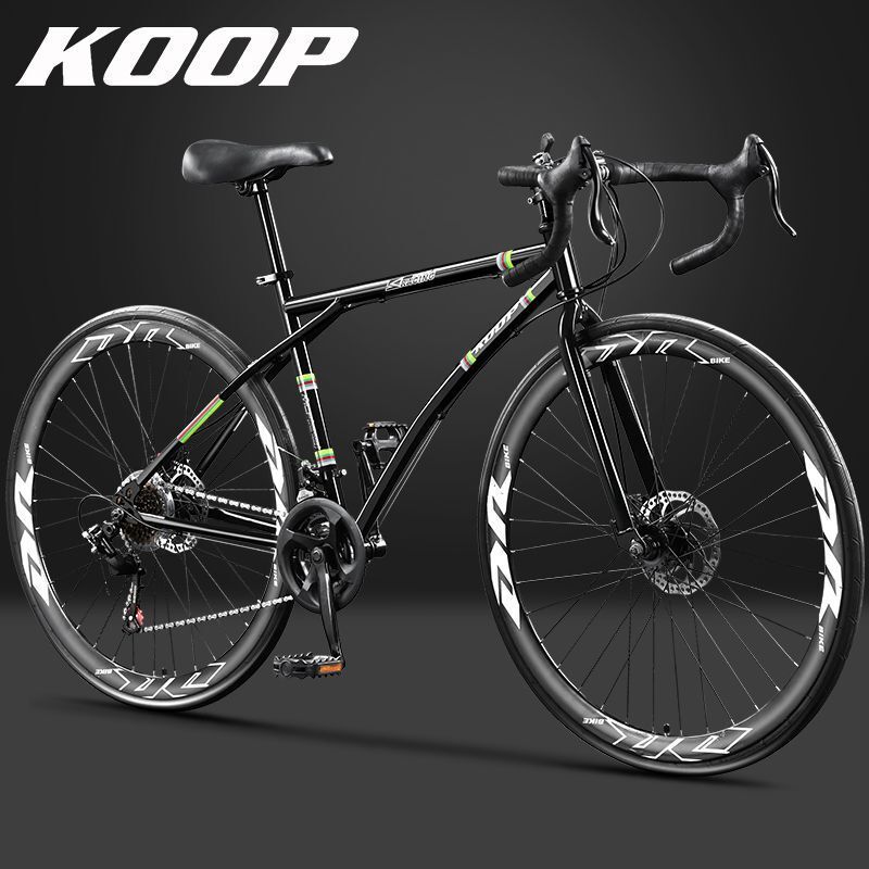 Road Bike Bicycle Men's and Women's Lightweight Ultra-Light Student Commuting Variable Speed Youth Flat Handle Racing Bicycle