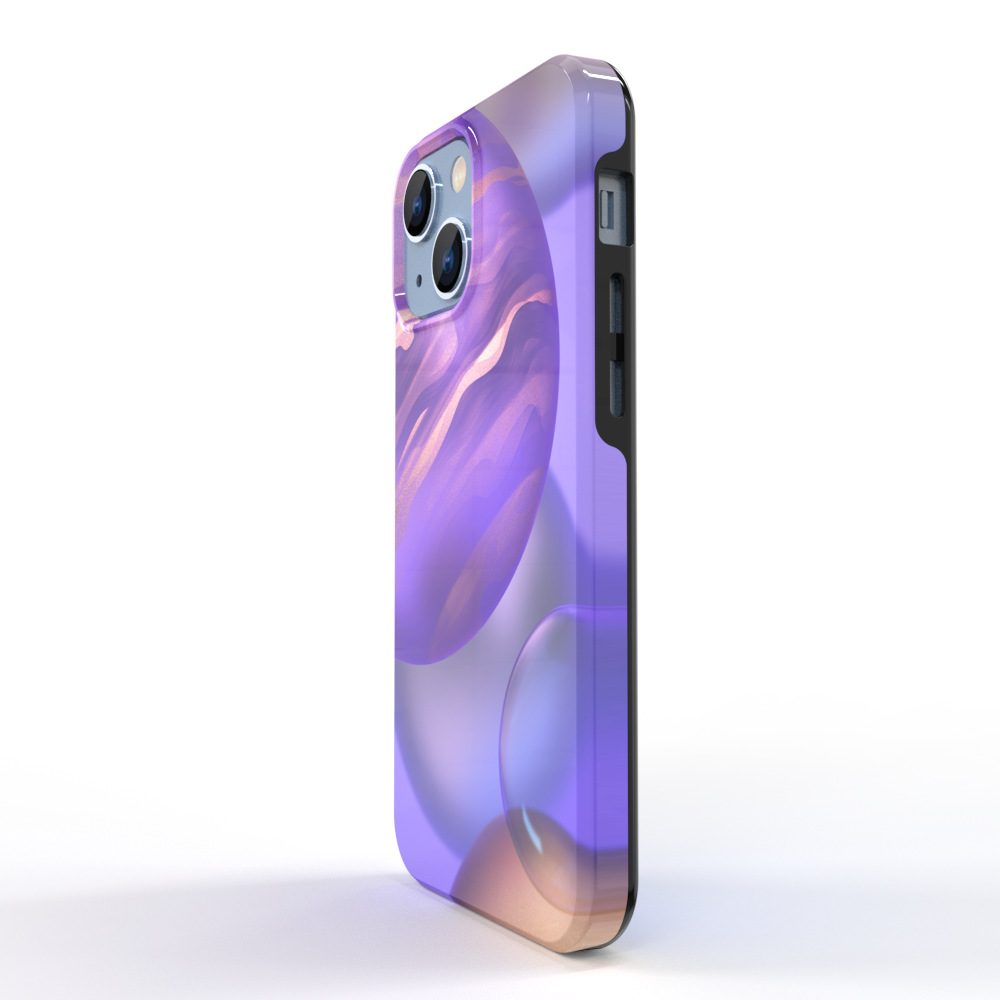 适用于iPhone13mini双层全包式来图定制韩国菲林3D热升华手机壳