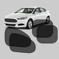 Трансграничный источник автомобиля Летняя черная сетка боковая коробка 44*36cm Пара автомобиля солнцезащитный козырек/боковая коробка передач