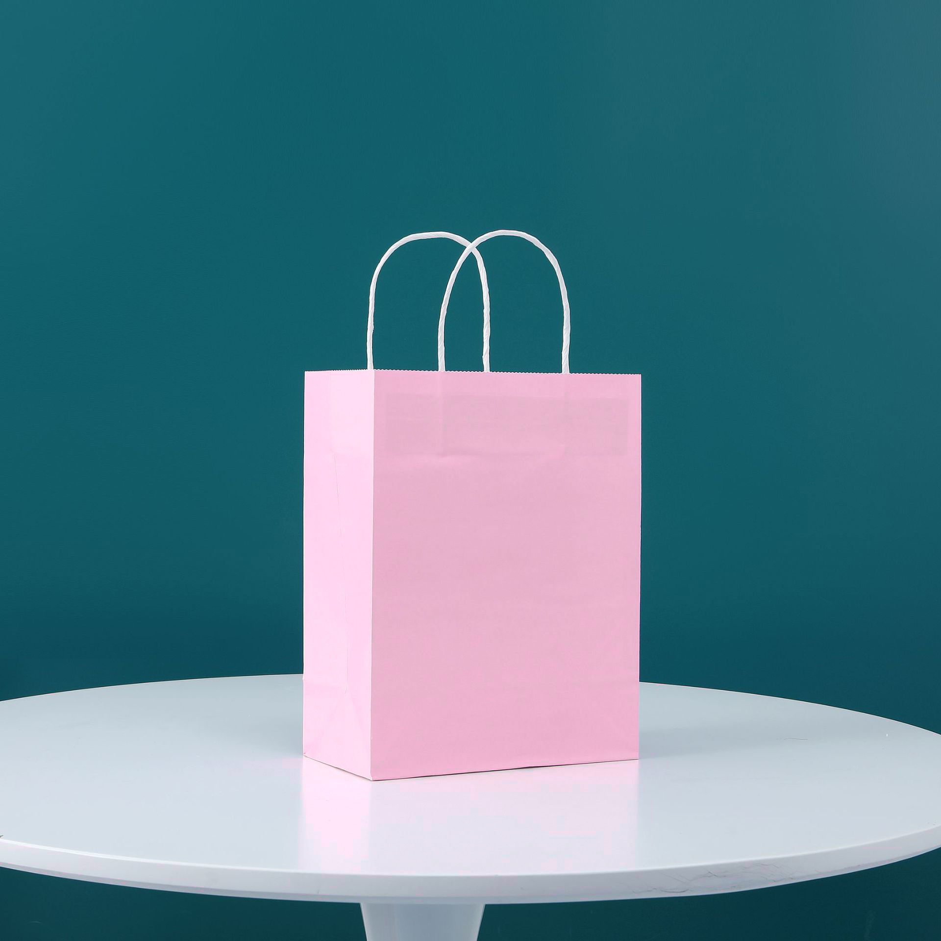 莫兰迪色系现货牛皮纸袋外卖打包烘焙包装服装手提礼品袋食品包装