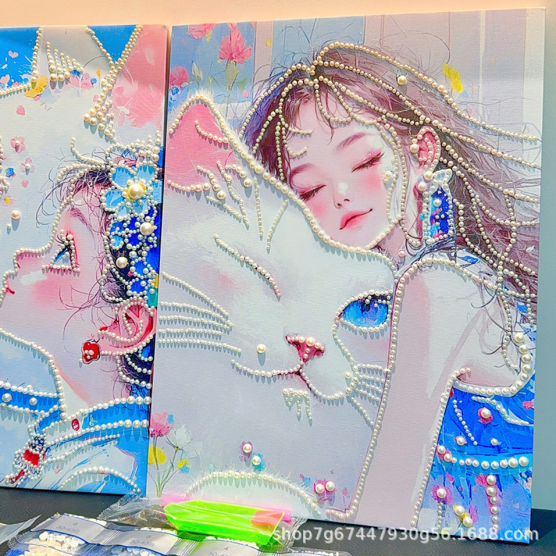 30*40 新しい自己粘着パール絵画 diy パール絵画材料パッケージ装飾絵画手作りショップストール卸売送信者|undefined