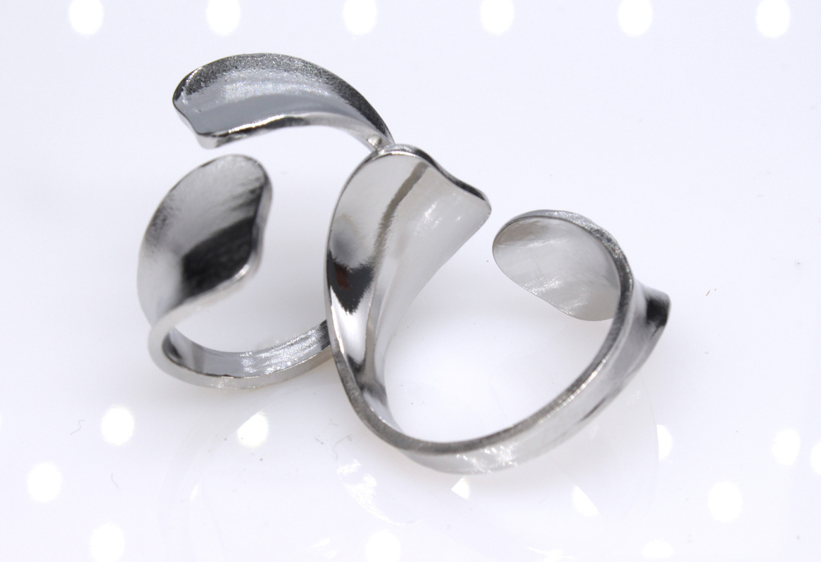 Daily Occasion Retro Star Snake Titanium Steel Plating Open Ring 1 Piece