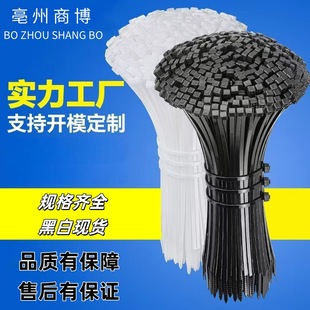 Wholesale Wire Tying Bundle Plastic Fixed Black and White High-Strength Tensioner Nylon Cable Tie Rolling Belt