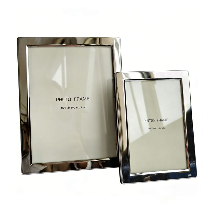 Light Luxury and Minimalist Style 6inch 7inch 8inch 10inch Round-Cornered Silver-Plated Metal Photo Frame Stand, Simple and Minimalist Light Luxury and Minimalist Style 6inch 7inch 8inch 10inch Round-Cornered Silver-Plated Metal Photo Frame Stand, Simple and Minimalist