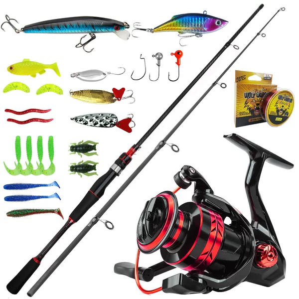 Luya Rod Complete Set of Fishing Gear Sea Rod Set Long-Range Sea Rod Two-Section Rod Cross-Border Wholesale Manufacturer Direct Delivery Fishing Smoothly