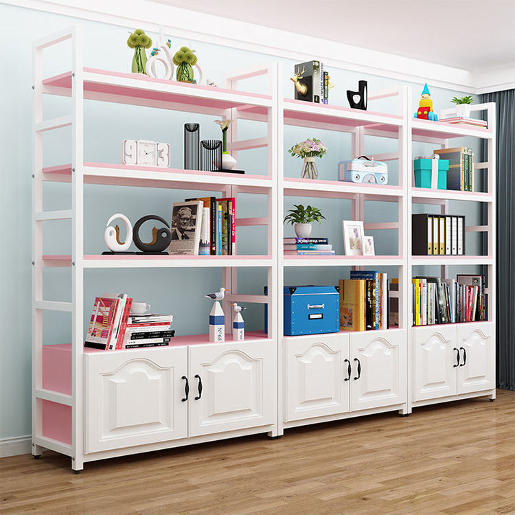 흰색 선반 + 핑크 버전 + 흰색 문 [핫 스타일]