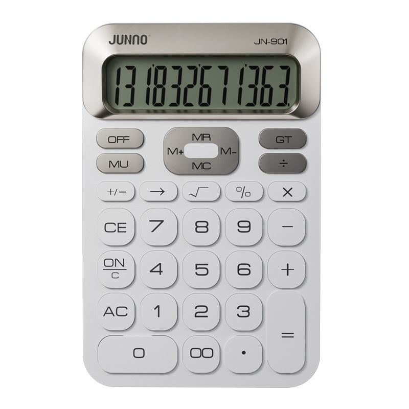 JN-901 de oro de alta apariencia Luz de lujo ultra-Delgado simple moda multi-funcional multi-escenario aplicación calculadora Venta caliente