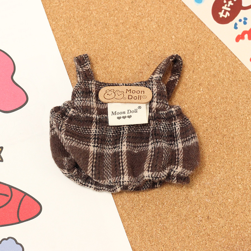 ベビー服のみ】ぬいぐるみ ラブブ ベビー服 17cm コットンドール グリーン 子供用 サスペンダー フィッシャーマンハット アクセサリー|undefined