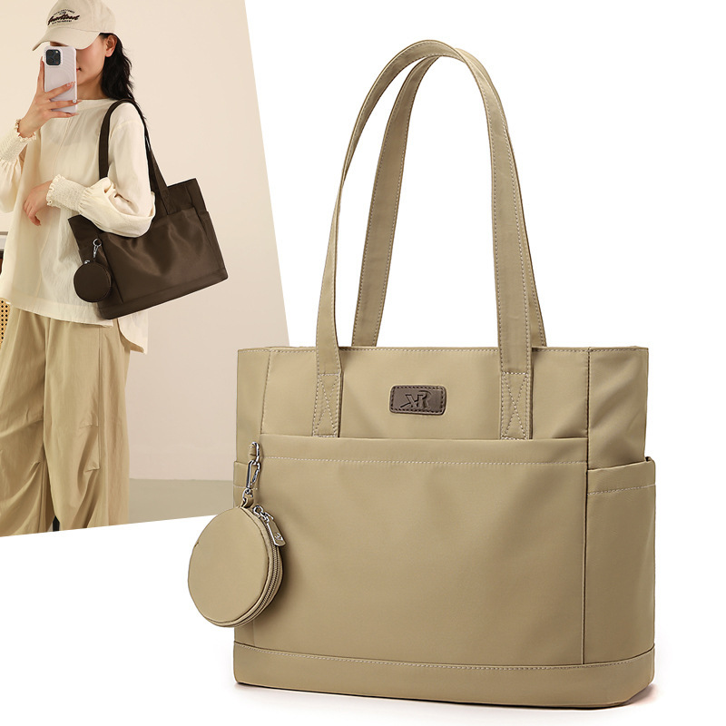 2025 Autumn Tote Bag New Niche Design Japanese Style Cute Female Large Capacity Computer Bag Commuting Portable