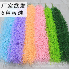 仿真植物绿色垂柳过江龙藤条壁挂墙面婚庆装饰柳叶绿植仿真水草