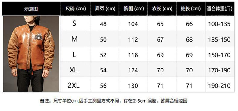 Description Picture 4 of itemSpring Autumn 2024 New Fashion Men's Orange Oil Waxed Cowhide Male Genuine Leather Jacket Men Casual Jackets Male Coats