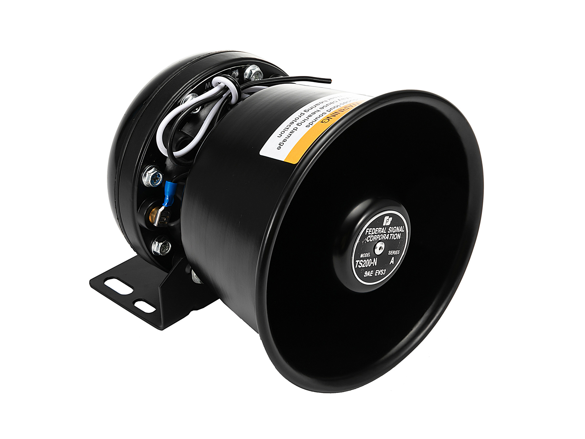 Cross-border 12V car alarm horn 300W high-pitched siren horn with round mouth design