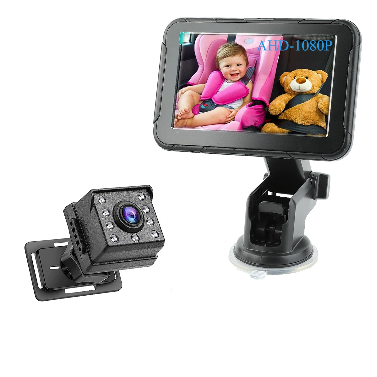 Частная модель Новый 5-дюймовый AHD 1080P Автомобильный радионяня 2 миллиона цифровой HD Ночного Видения мониторинг ребенка