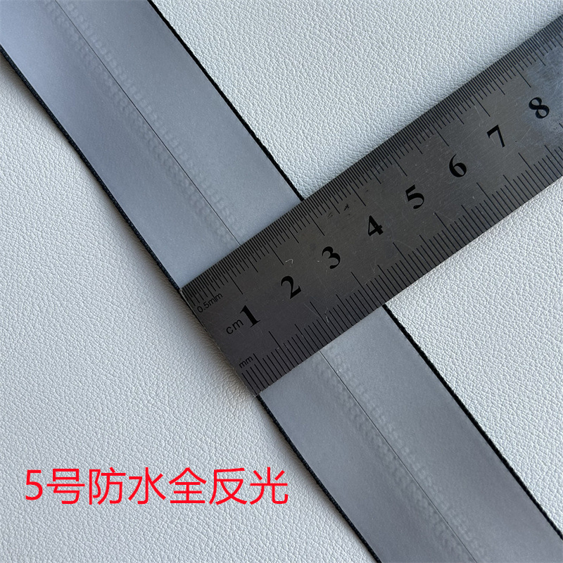 3号5号ナイロン防水反射ストリップファスナー夜光騎行服突撃服バッグリュックサック反射ファスナー|undefined