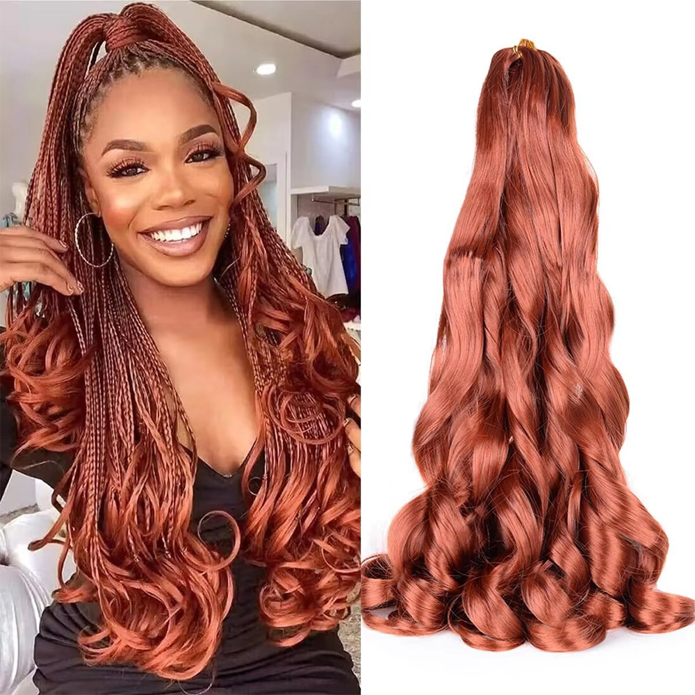 Large volume African dirty braid crochet hair French wig