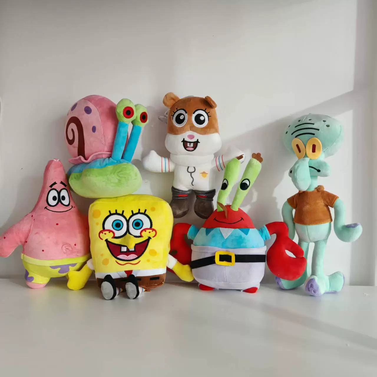 Плюшевая игрушка Мышцы Губка Боб Пай Большая Звезда Кукла Краб Кукла 4-дюймовая подвеска брелок захватывает куклу