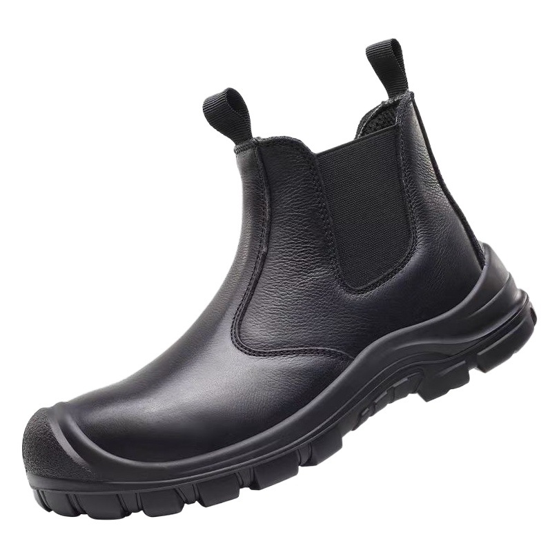 Cross-border versión en inglés botas de protección hombres anti-Smashing anti-piercing bolsa de acero impermeable resistente al aceite zapatos de seguridad de cuero puro SafetyShoes image 1