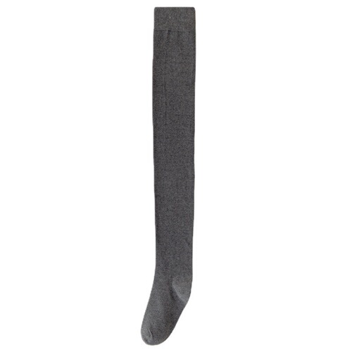 Pure cotton non-removable solid color thigh-high business warm, high-elastic and comfortable autumn and winter long-tube over-the-knee socks for men