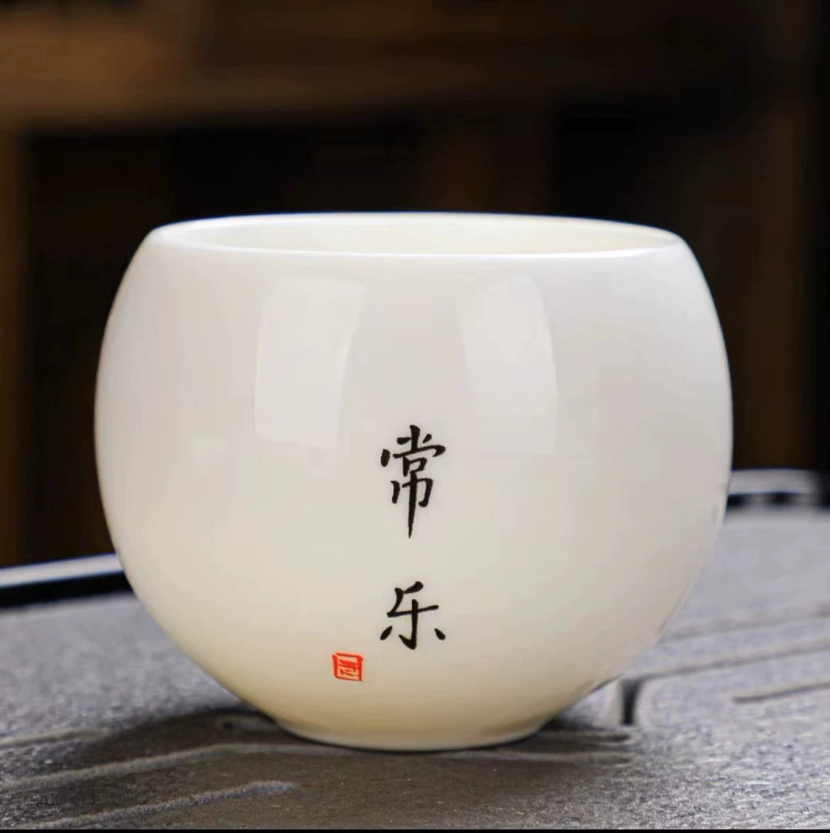 Фарфоровая дзэн чашка «sheep fat jade», керамическая японская стильная Кунг-фу мастер-чашка