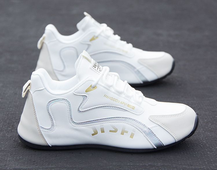 Men's Waterproof Leather Casual Trainers Hidden Height Increase_voghion.com