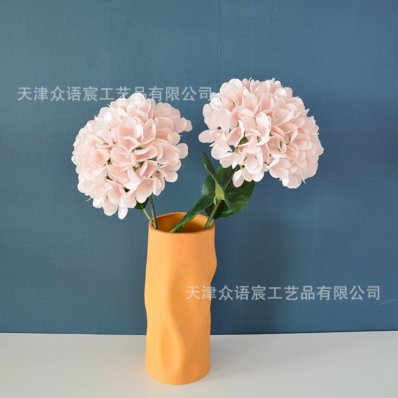 Large hydrangea single branch simulated single lollipop hydrangea…