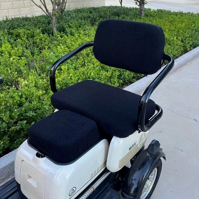 casual tricycle seat cover, suitable: Electric car cushion - square-seat-large-seat-backrest-baby-seat-4-piece-set-color-black