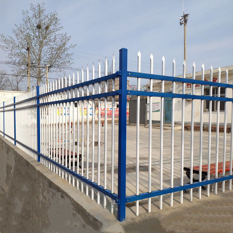 围墙栅栏 铁艺围栏 锌钢围栏 透视围墙 成品栅栏 镀锌组合围栏