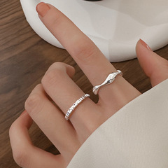 Irregular Wave Gear Ring for Women - Minimalist, Niche, Mix-and-Match Design, Index Finger Ring - 2023 New Arrival, Versatile Finger Ring